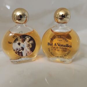 Jean Desprez Bal a Versailles Eau de Toilette mini .17oz Set Of 2 Bottles